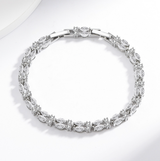Fashionable Diamond Crystal Zircon Bracelet for Women