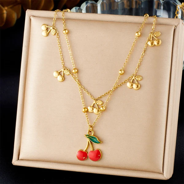 18K Gold Plated Premium Stainless Steel Charm Necklace