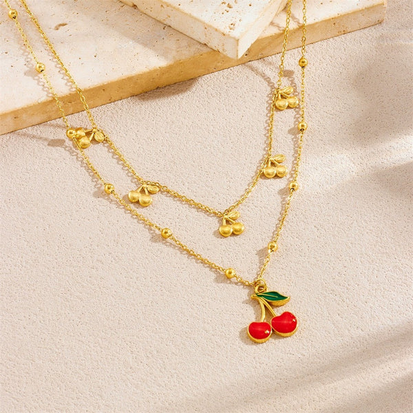 18K Gold Plated Premium Stainless Steel Charm Necklace