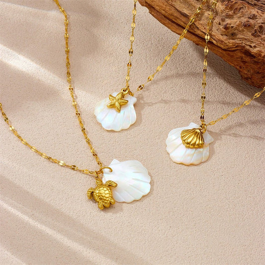 18K Gold Plated Premium Stainless Steel Charm Necklace