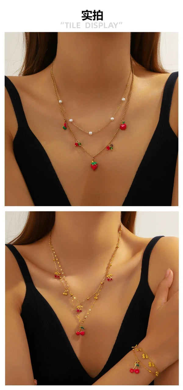 18K Gold Plated Premium Stainless Steel Charm Necklace